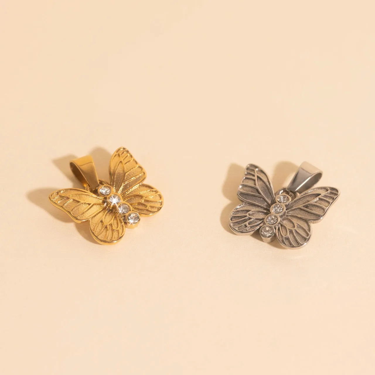 Butterfly Crystal Necklace Charm sold by Modcloth product image thumbnail 4