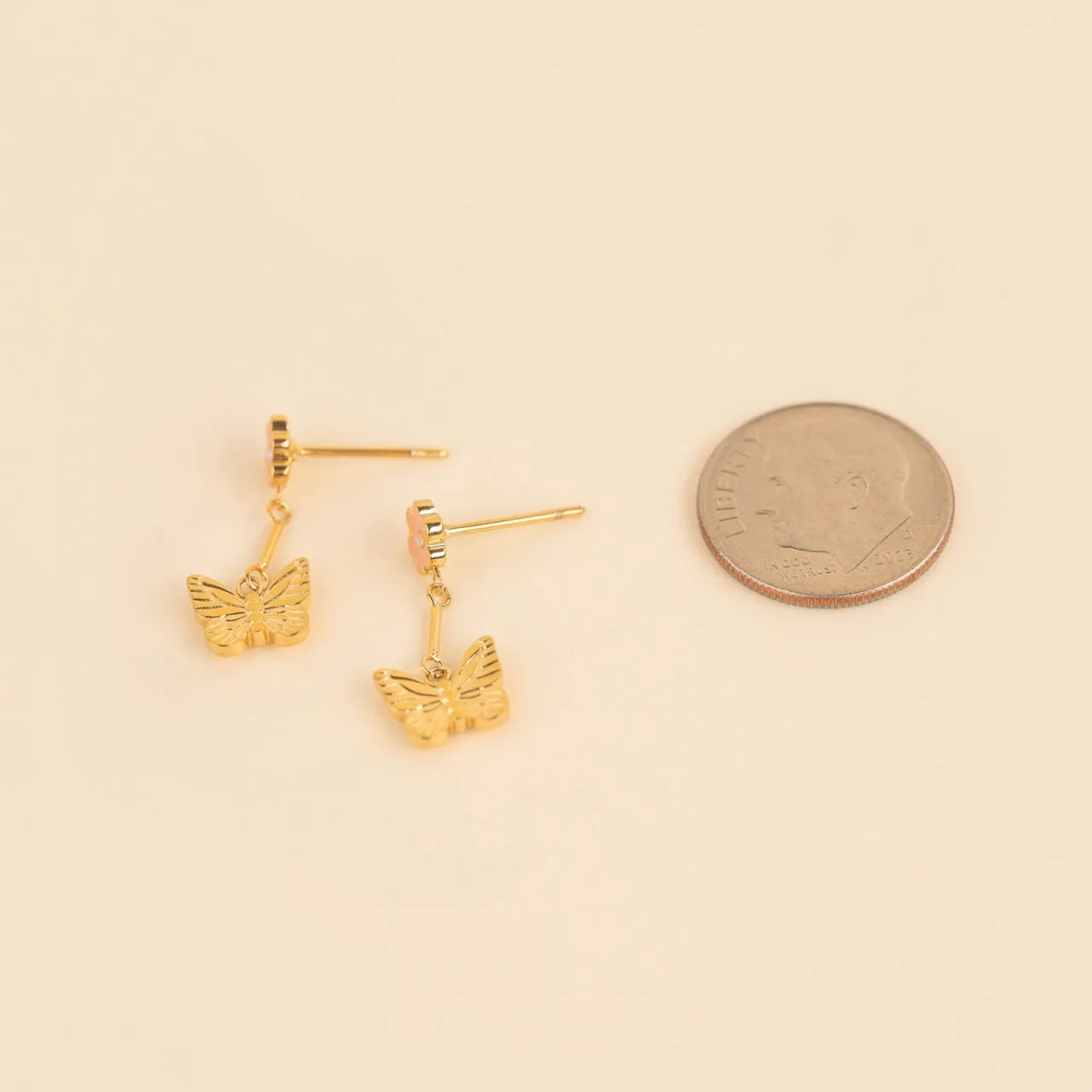 Spring Butterfly Dangle Stud Earrings sold by Modcloth product image thumbnail 4