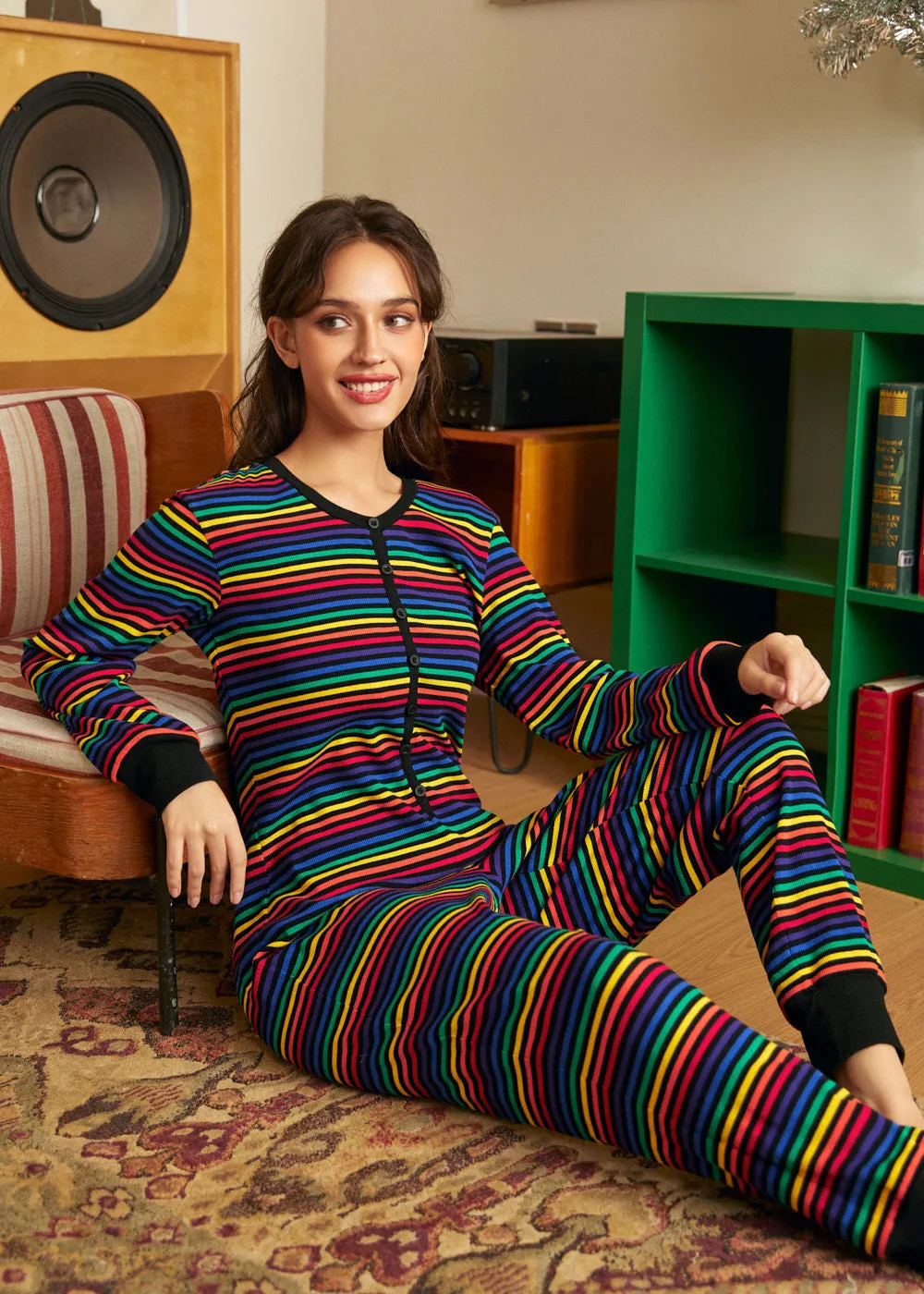 Rocking 'Round the Record Player Union Suit sold by Modcloth product image thumbnail 5