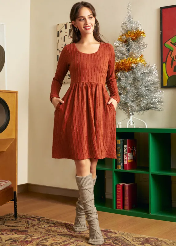 Nostalgic Narrative Knit Dress sold by Modcloth
