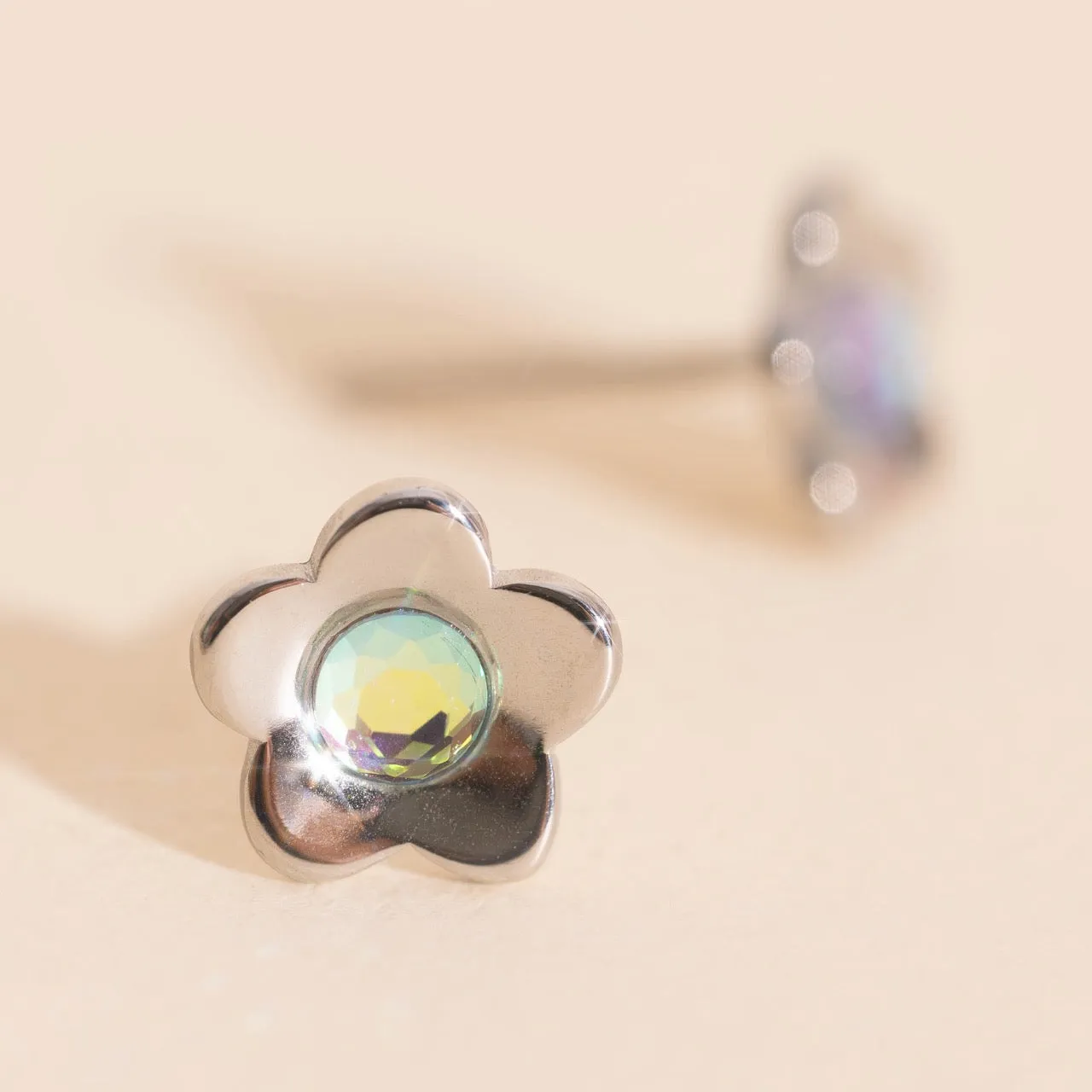 Mini Iridescent Flower Studs sold by Modcloth product image thumbnail 5