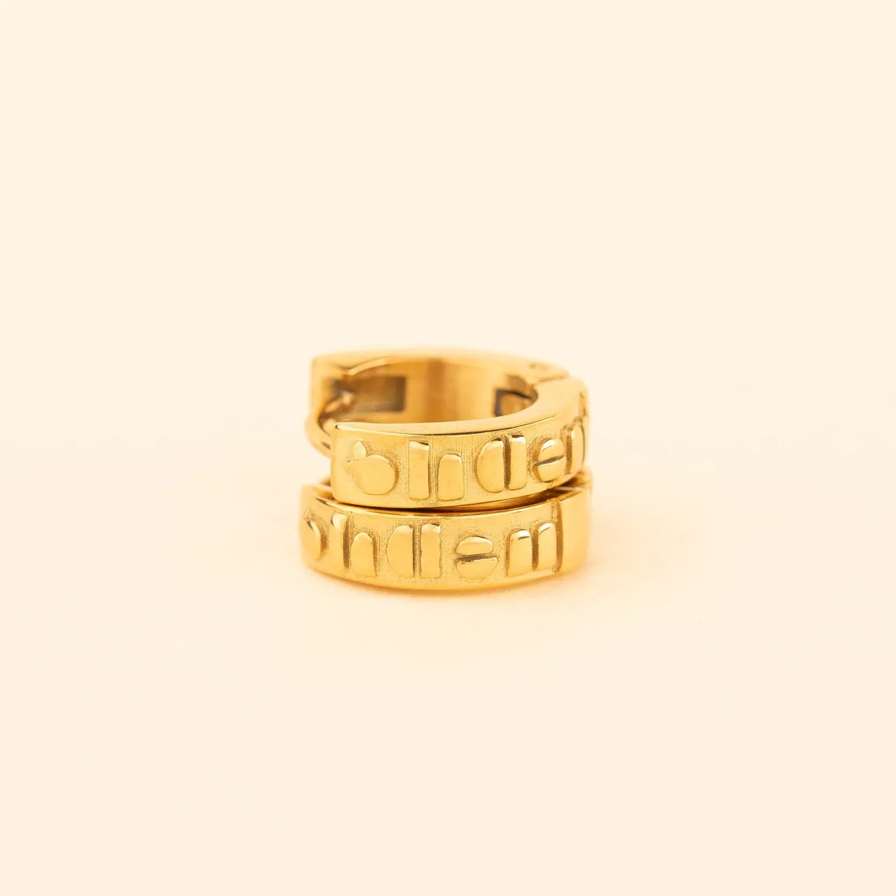 Oh Clem Chunky Huggie Hoop Earrings sold by Modcloth product image thumbnail 3