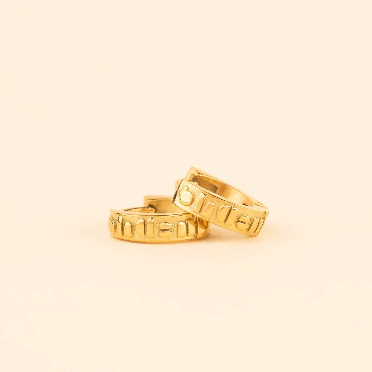 Oh Clem Chunky Huggie Hoop Earrings sold by Modcloth product image thumbnail 4
