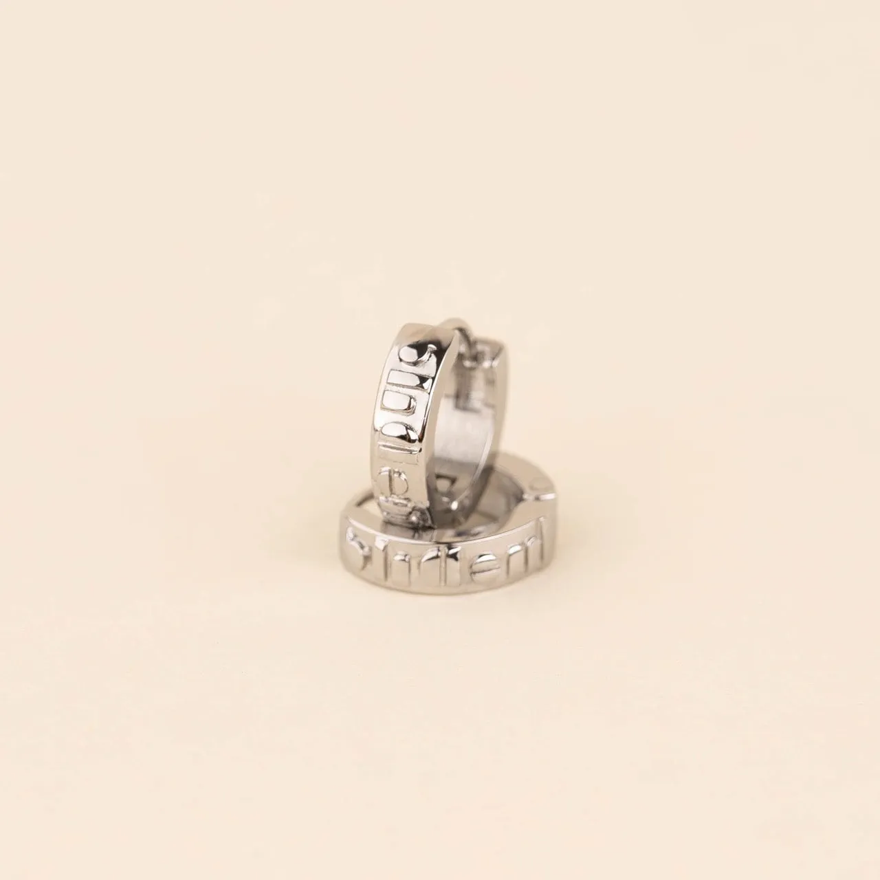Oh Clem Chunky Huggie Hoop Earrings sold by Modcloth product image thumbnail 2