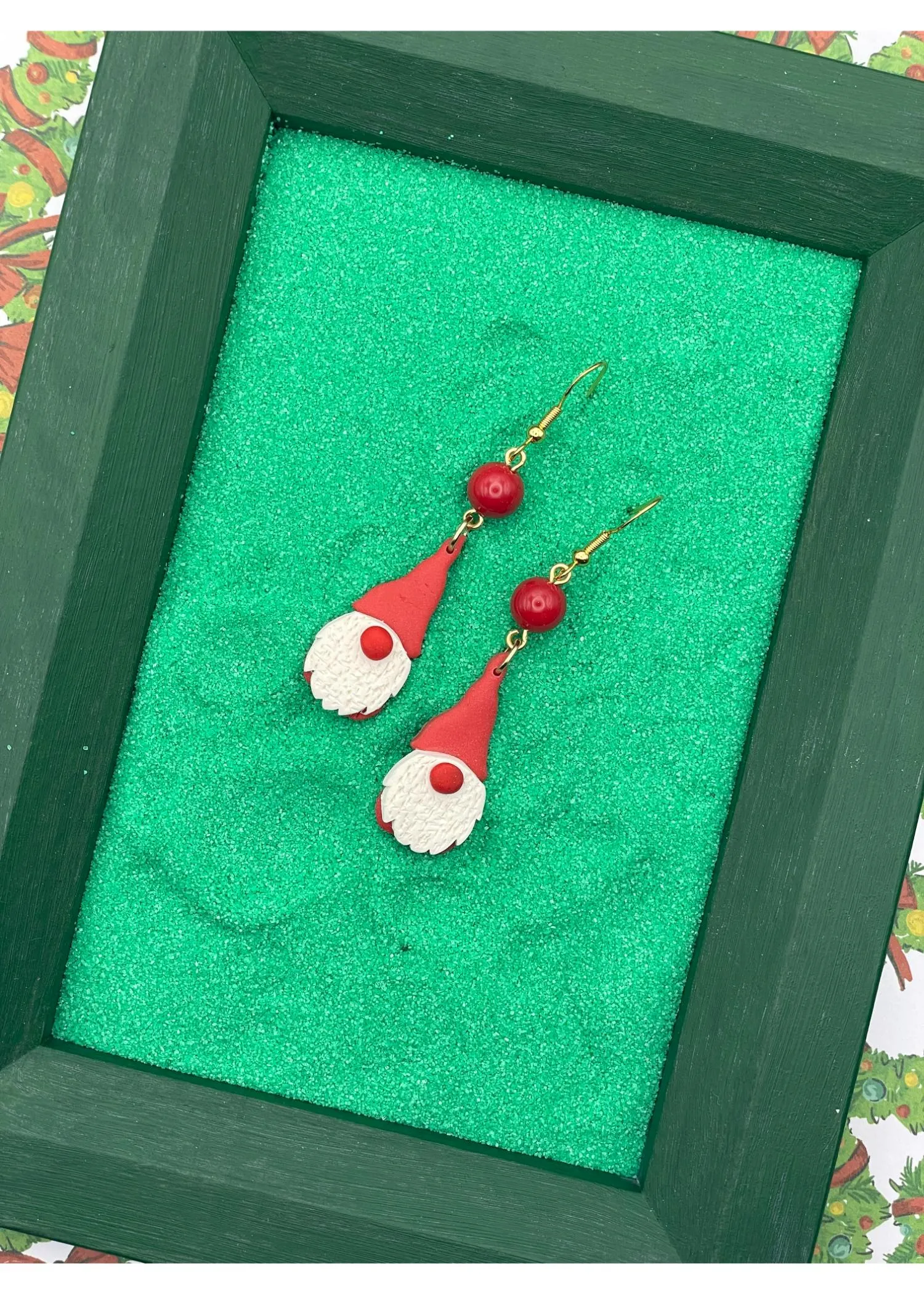 Holiday Gnome Earrings - Red sold by Modcloth product image thumbnail 3