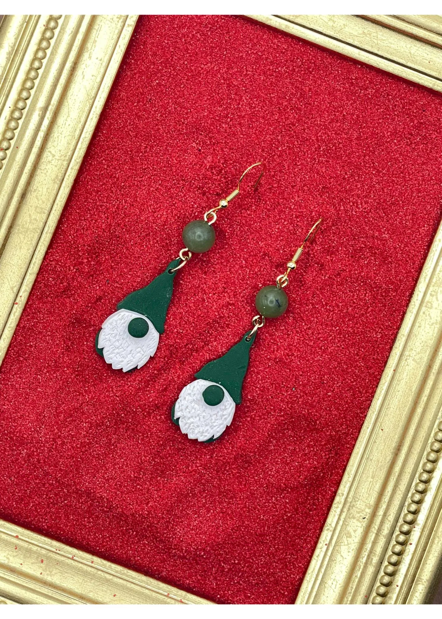 Holiday Gnome Earrings - Green sold by Modcloth product image thumbnail 3