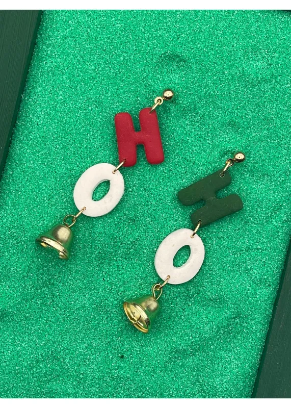 Holiday Ho-Ho Earrings with Bells sold by Modcloth