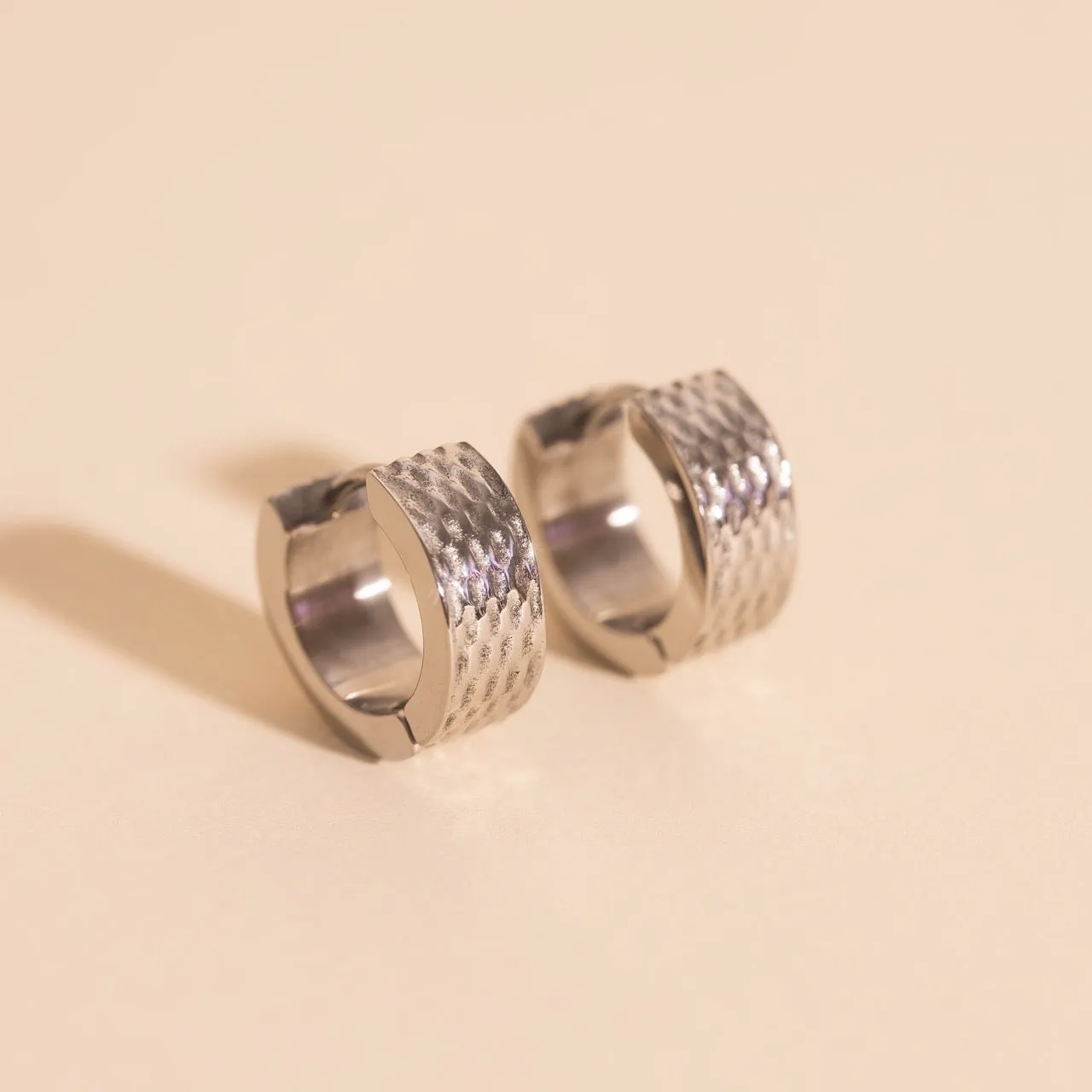 Basketweave Super Chunky Huggie Hoop Earrings sold by Modcloth product image thumbnail 4