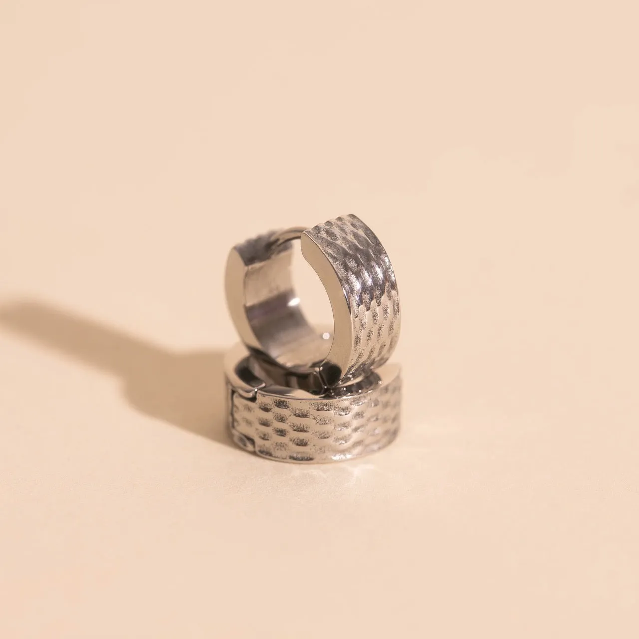 Basketweave Super Chunky Huggie Hoop Earrings sold by Modcloth product image thumbnail 5