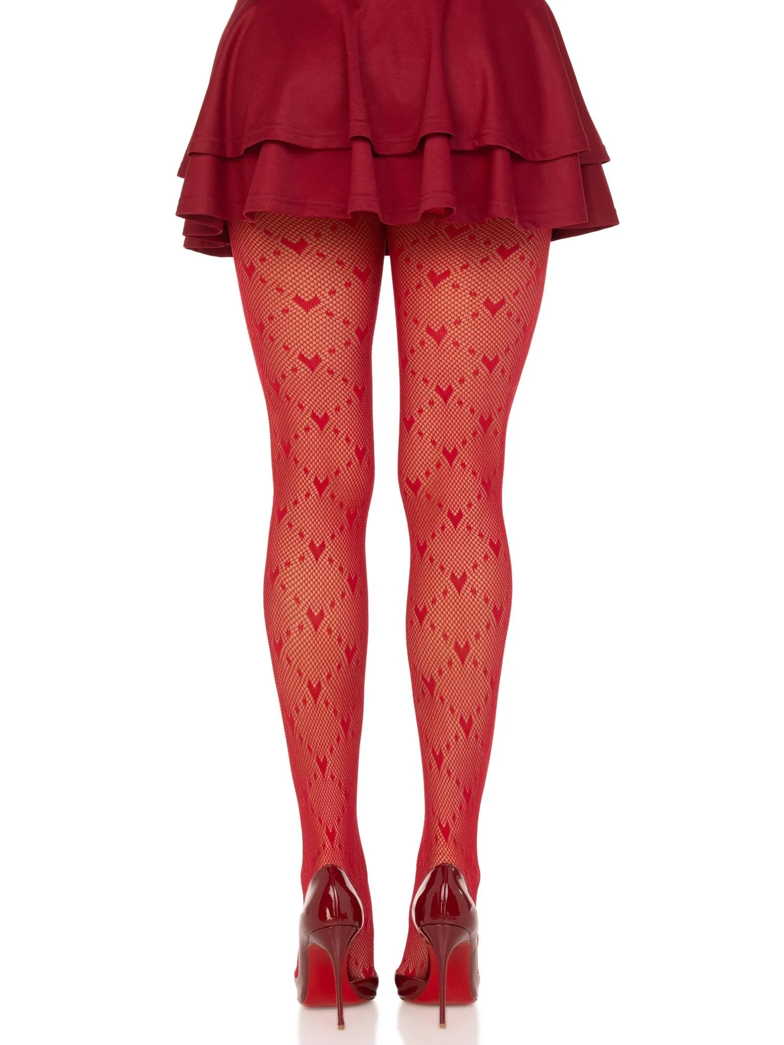 Valentina Heart Net Tights sold by Modcloth product image thumbnail 2