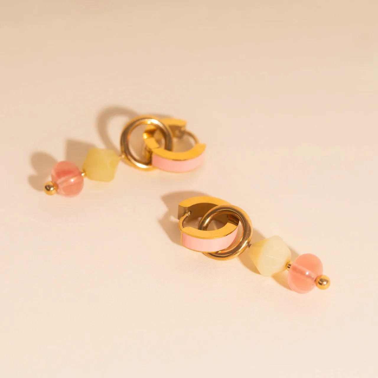 Pink Lemonade Huggie Hoop Charms sold by Modcloth product image thumbnail 4