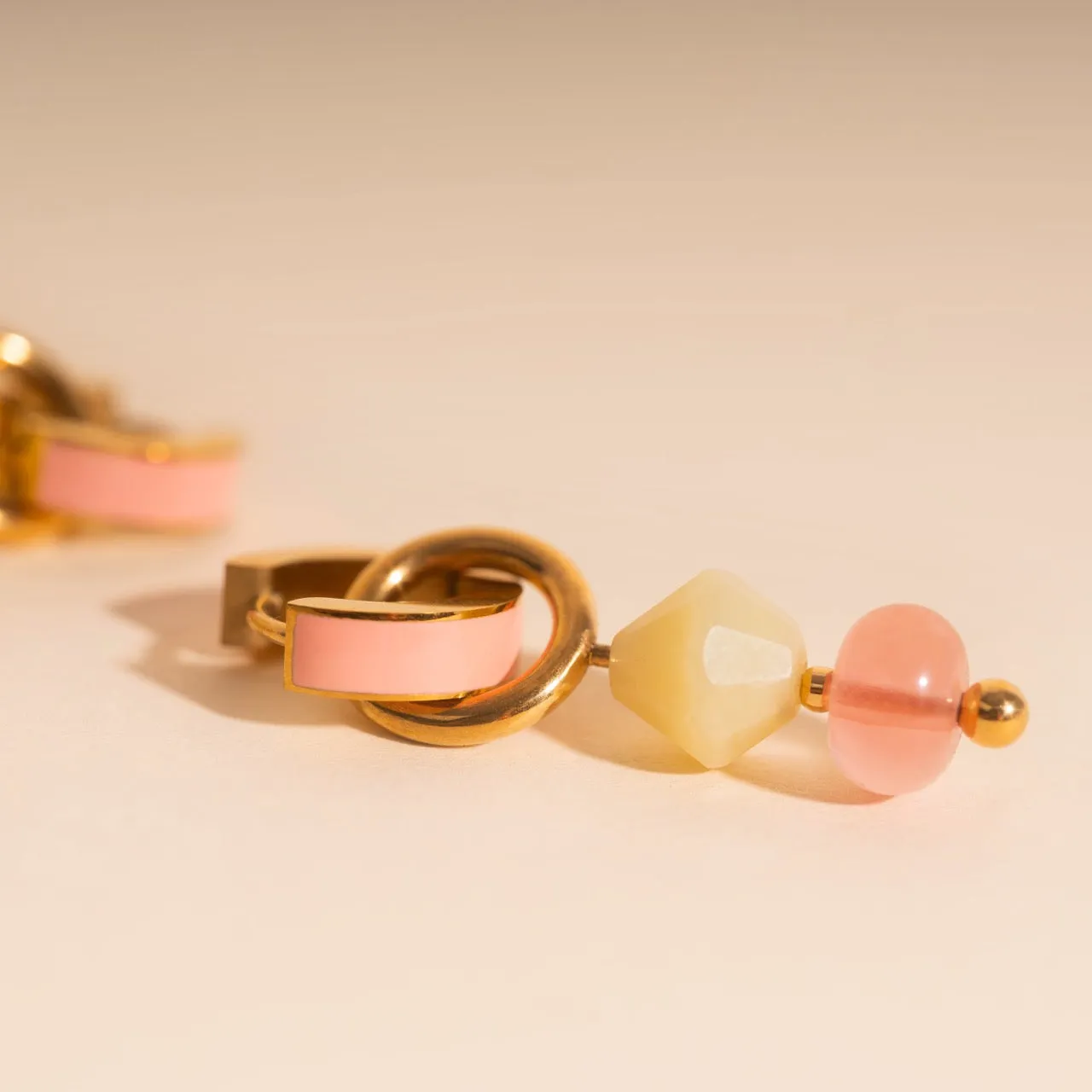 Pink Lemonade Huggie Hoop Charms sold by Modcloth product image thumbnail 5