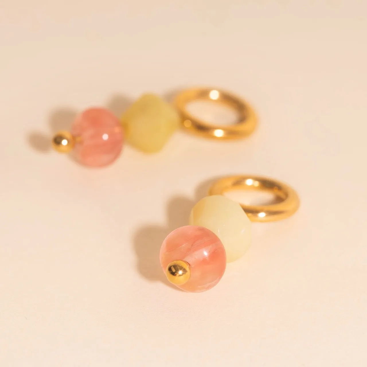 Pink Lemonade Huggie Hoop Charms sold by Modcloth product image thumbnail 2