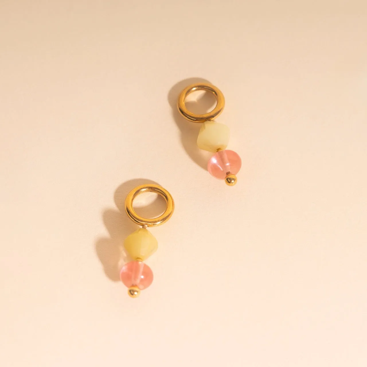 Pink Lemonade Huggie Hoop Charms sold by Modcloth product image thumbnail 3
