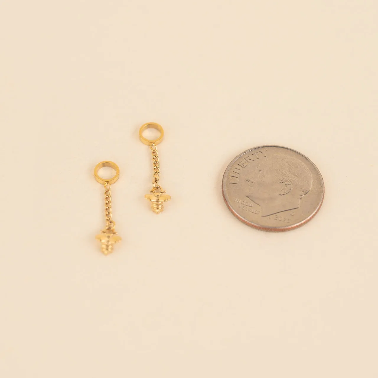 Mini Bumble Bee Huggie Hoop Charms sold by Modcloth product image thumbnail 5