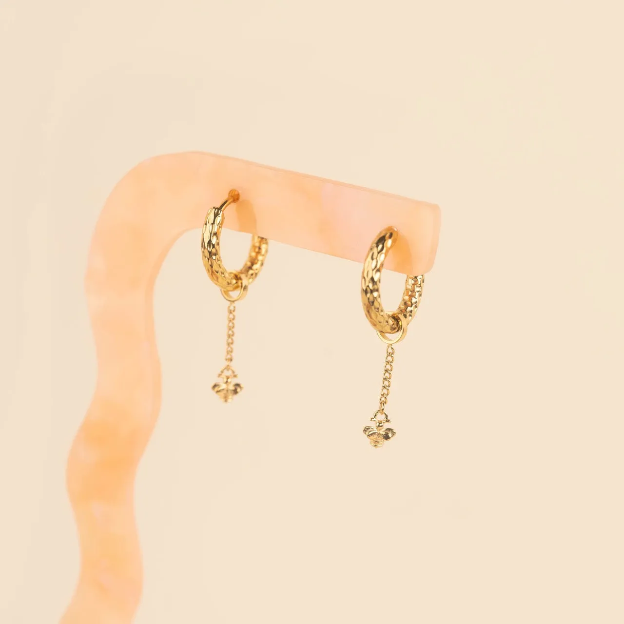 Mini Bumble Bee Huggie Hoop Charms sold by Modcloth product image thumbnail 4