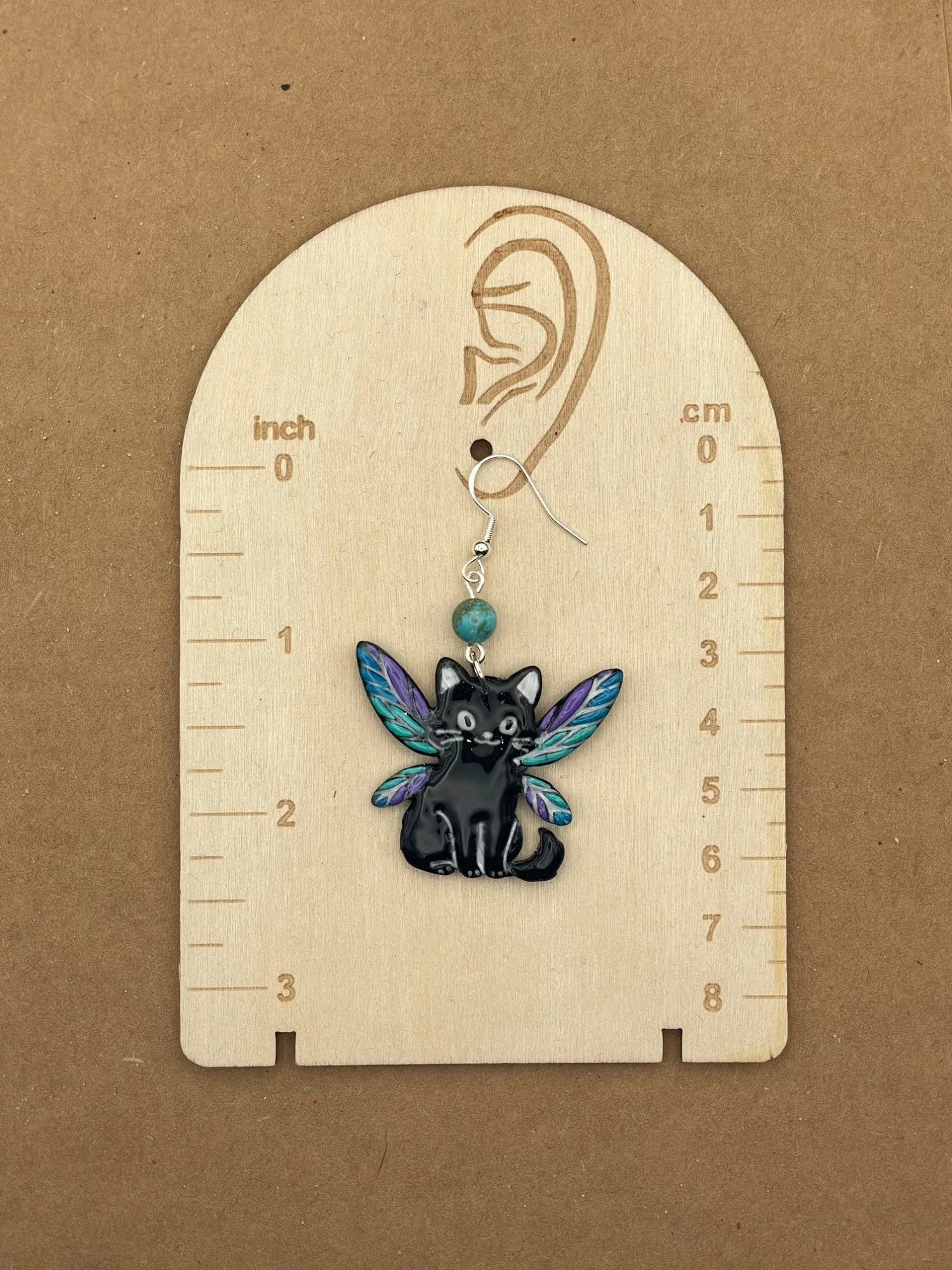 Fairy Cat Dangle Earrings sold by Modcloth product image thumbnail 2