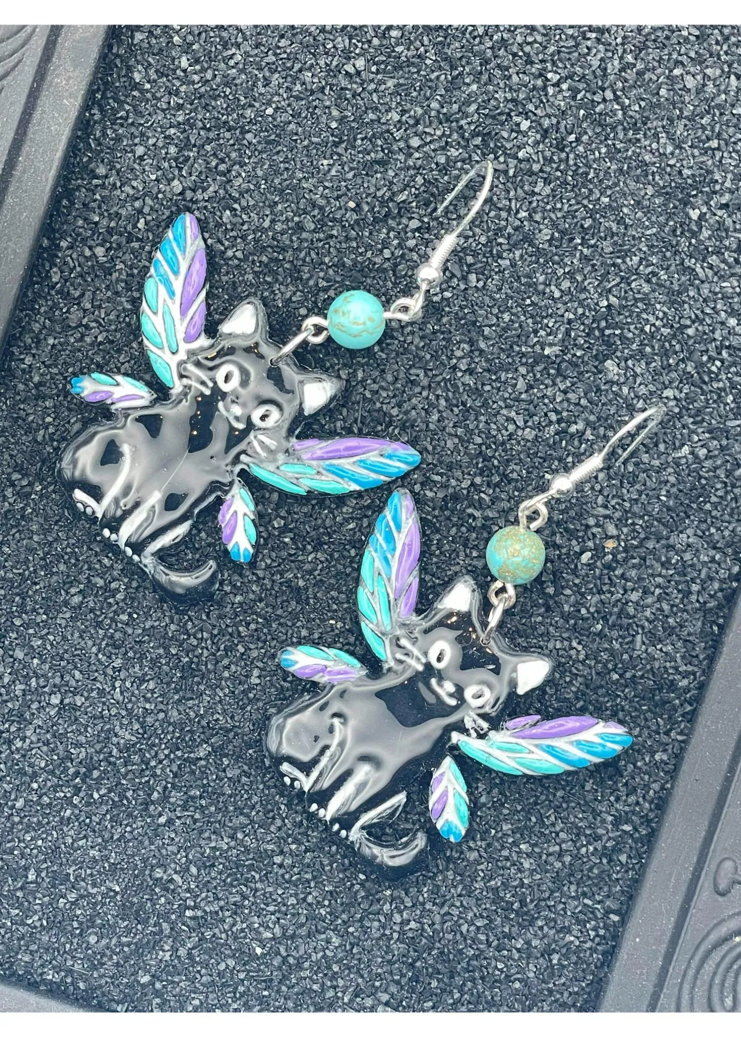 Fairy Cat Dangle Earrings sold by Modcloth product image thumbnail 3