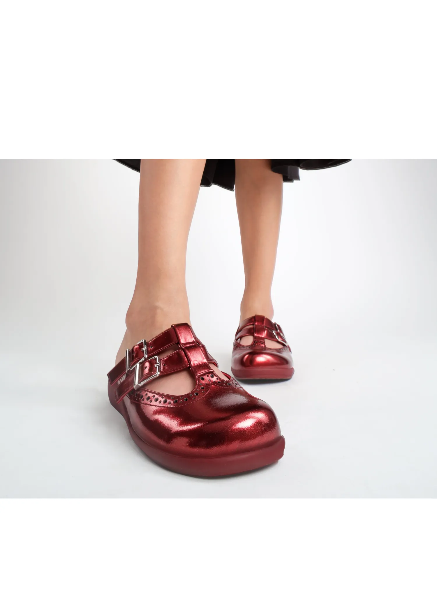 Chocolaticas® Chrome Crush Crimson Women's Clog sold by Modcloth product image thumbnail 2