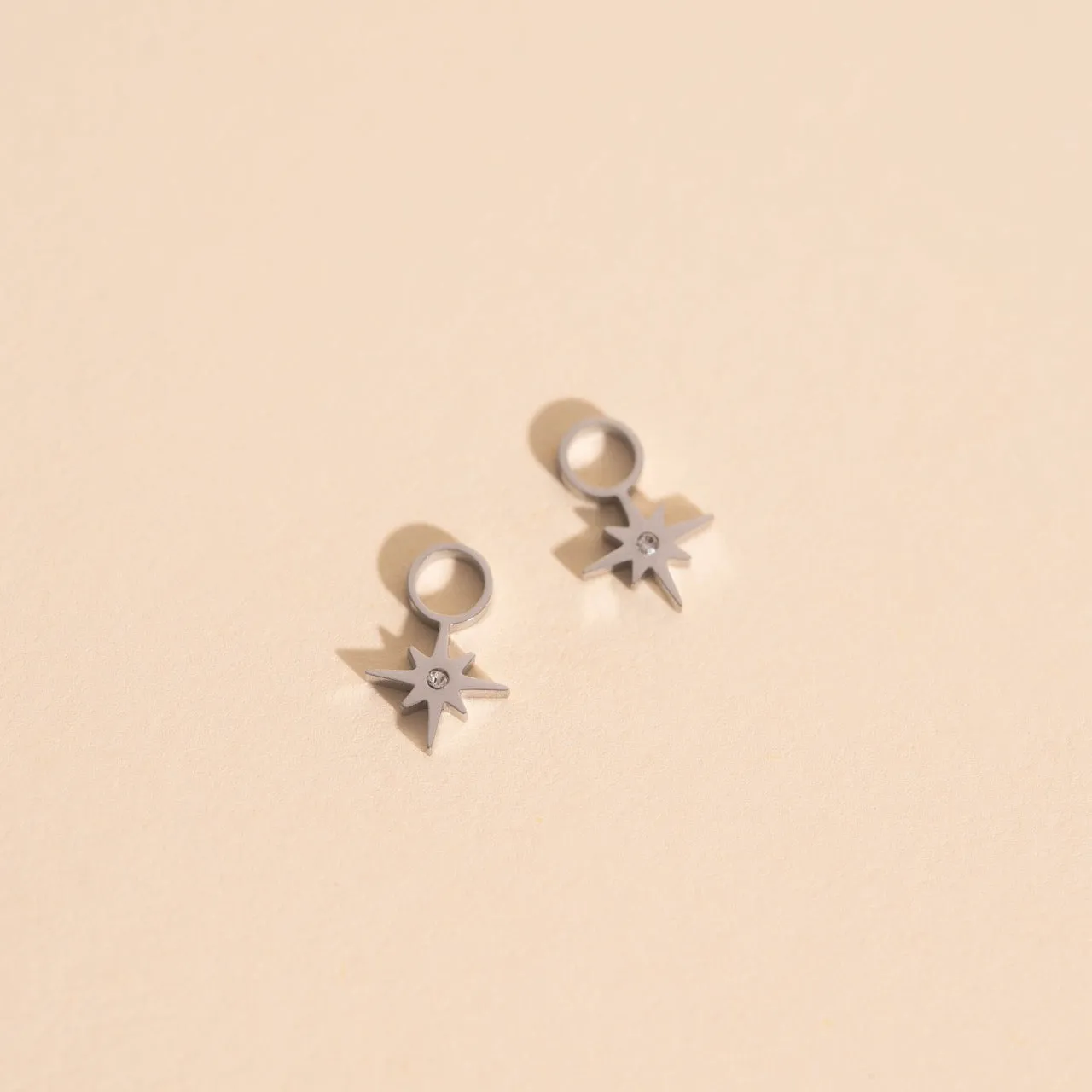 Mini Starburst Huggie Hoop Charms sold by Modcloth product image thumbnail 2