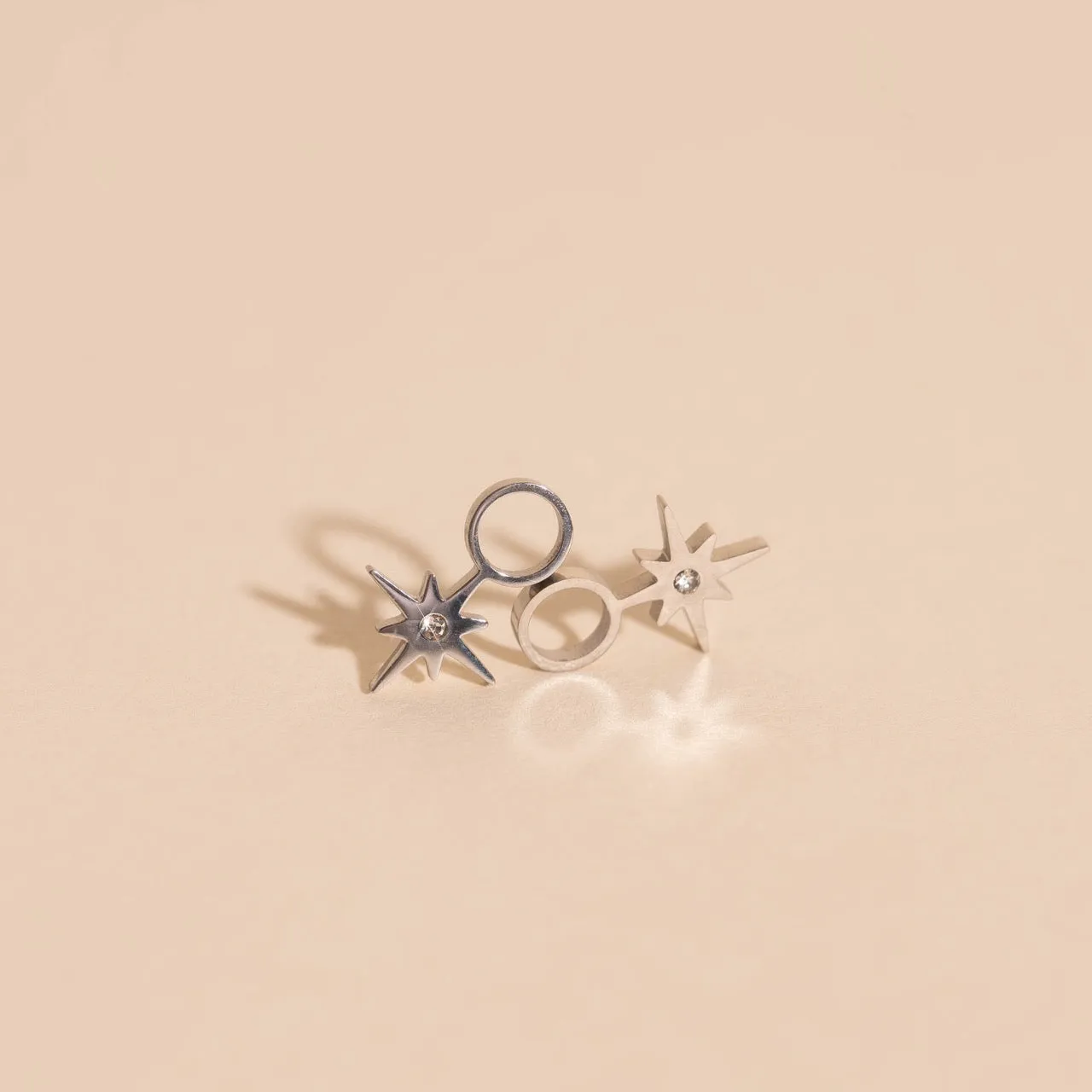 Mini Starburst Huggie Hoop Charms sold by Modcloth product image thumbnail 3