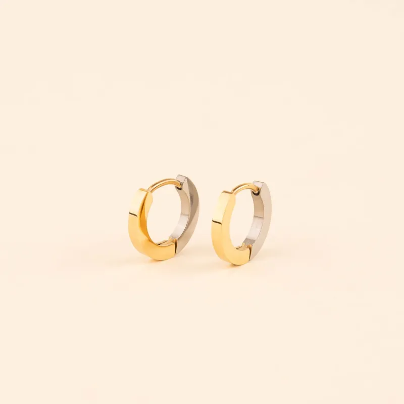 Split Metal Huggie Hoop Earrings sold by Modcloth