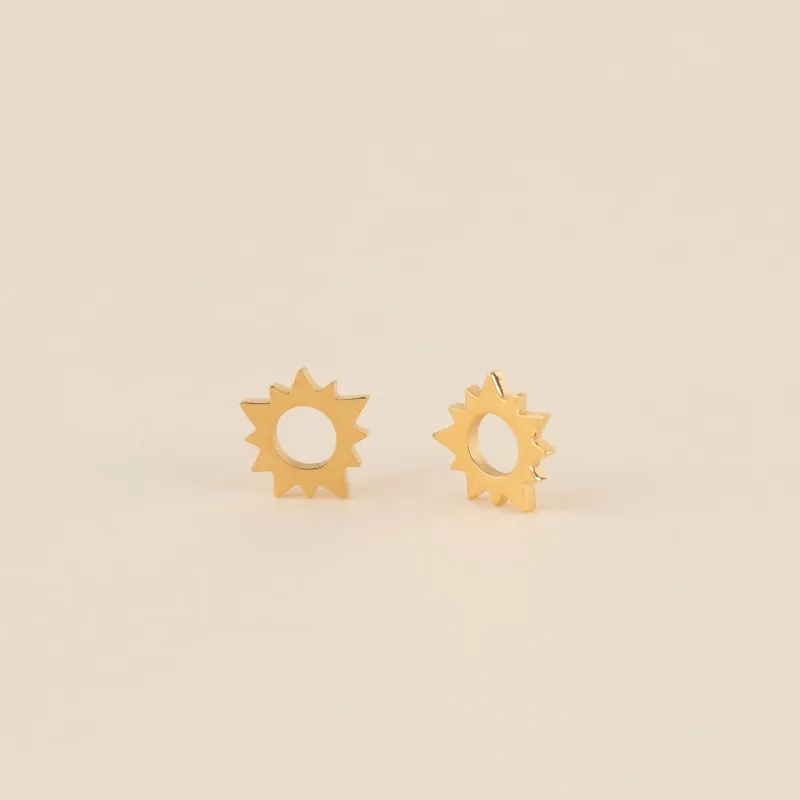 Sunburst Huggie Hoop Charms sold by Modcloth