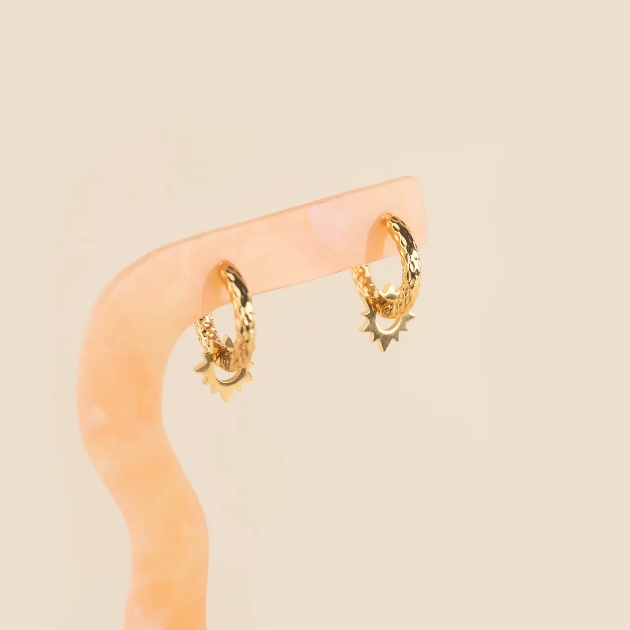 Sunburst Huggie Hoop Charms sold by Modcloth product image thumbnail 2