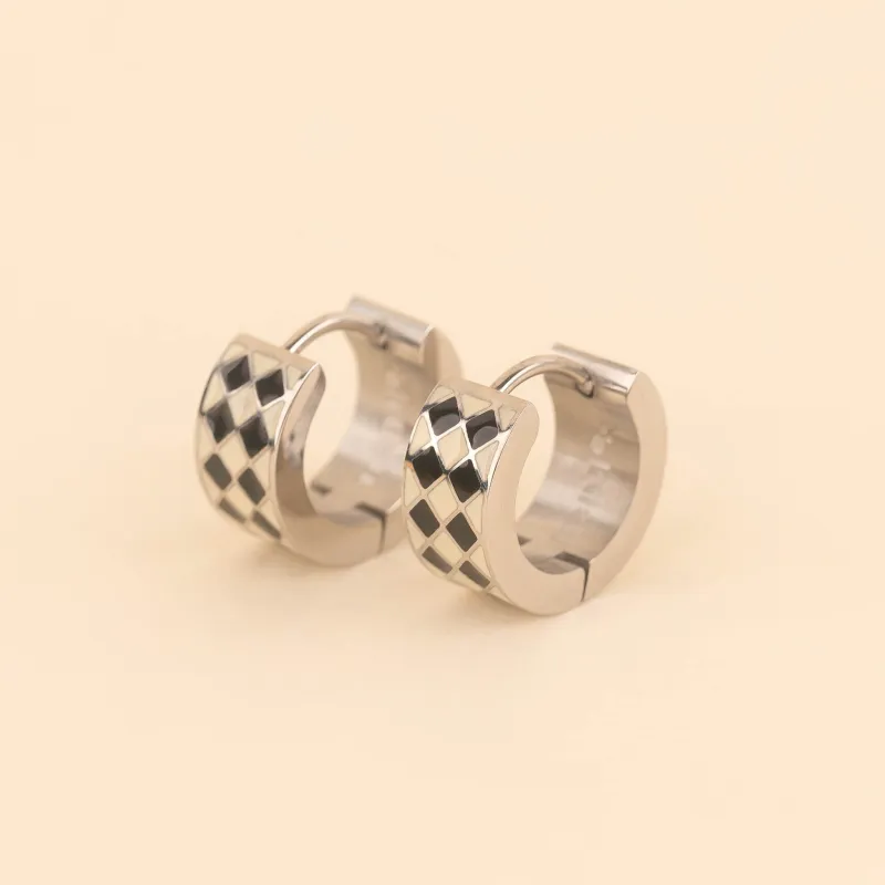 Argyle Super Chunky Huggie Hoop Earrings sold by Modcloth