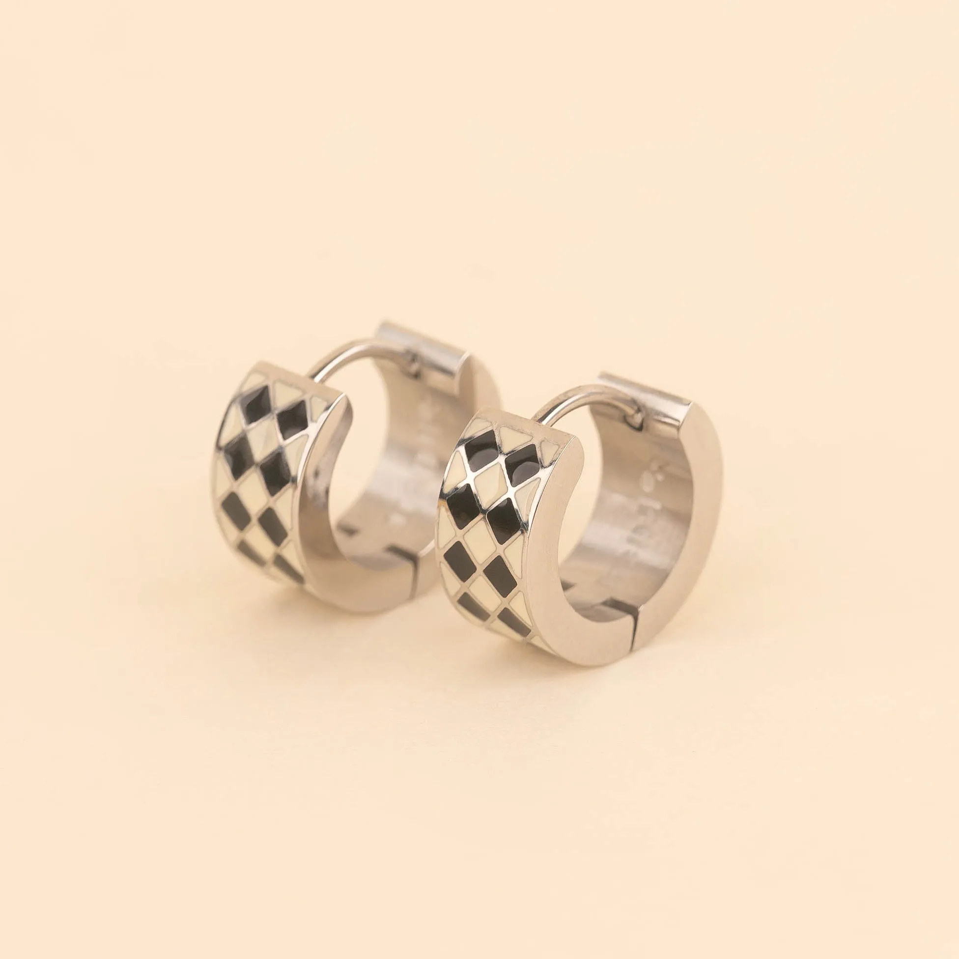 Argyle Super Chunky Huggie Hoop Earrings sold by Modcloth