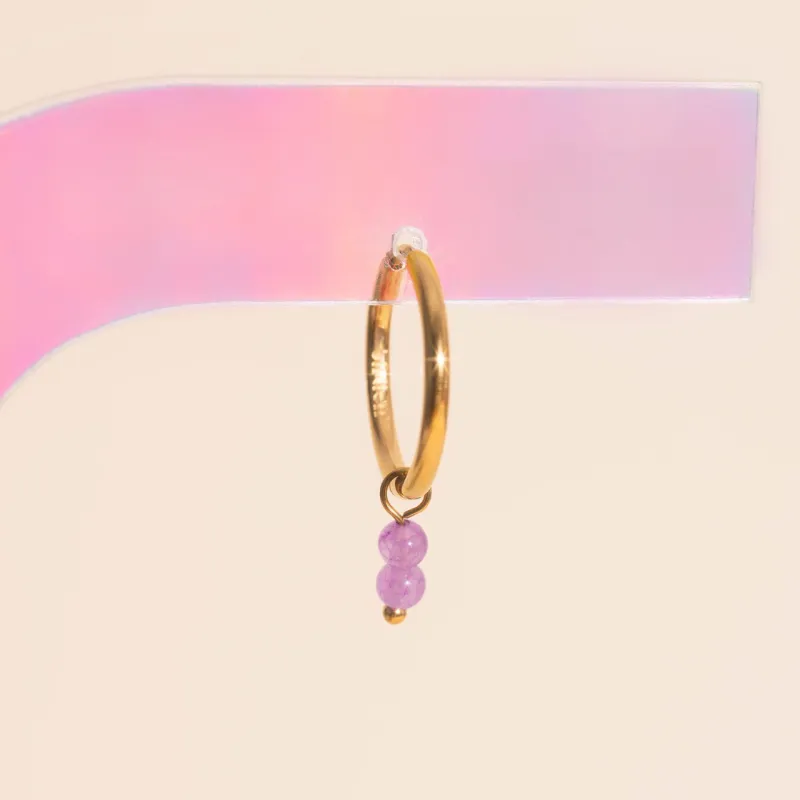 Lavender Bead Charm Oopsie Stack Pack (Earrings Included) sold by Modcloth