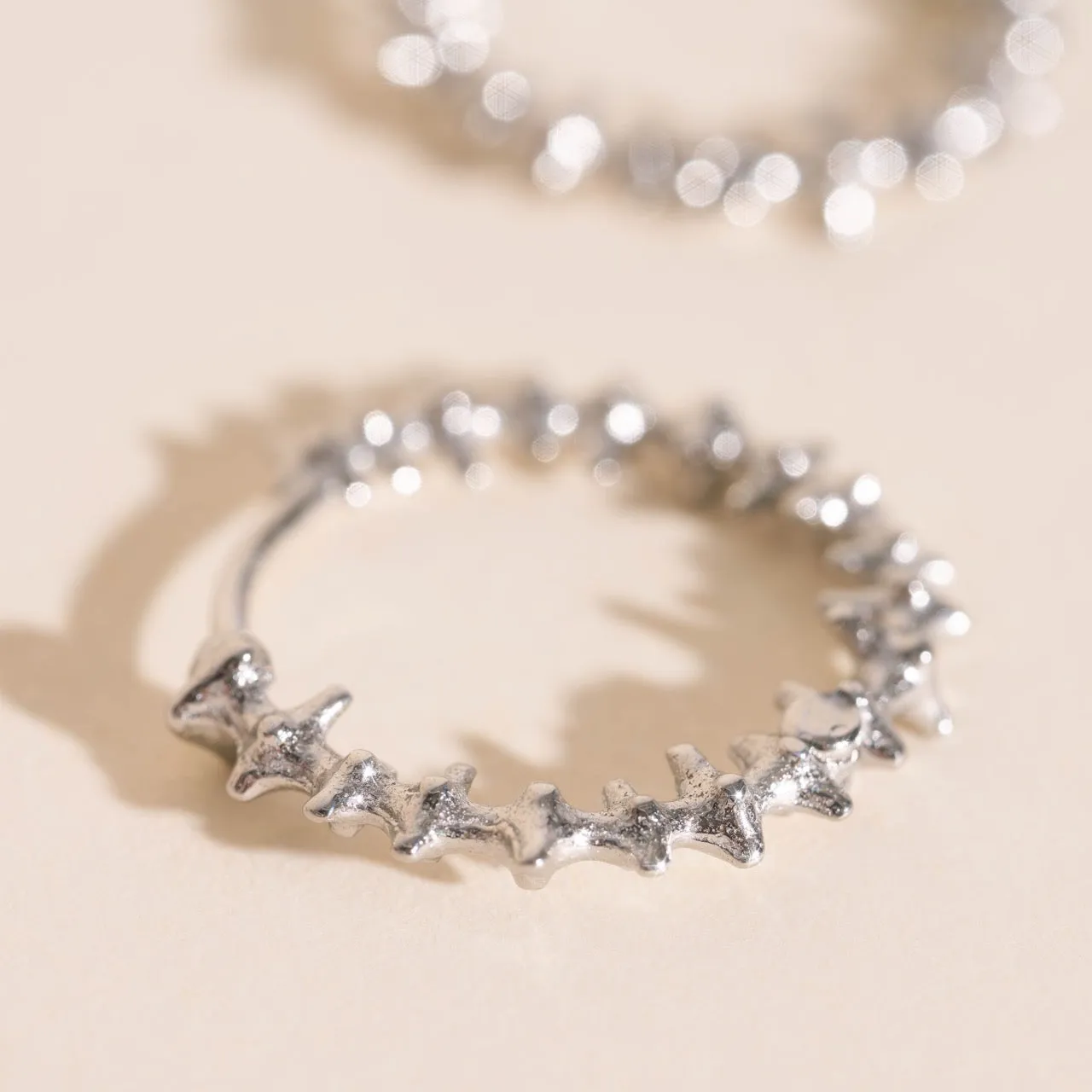 Spiky Huggie Hoop Earrings sold by Modcloth product image thumbnail 5