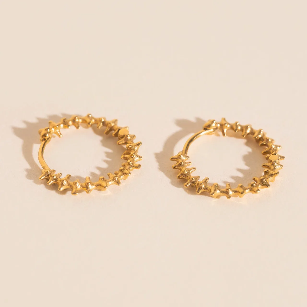 Spiky Huggie Hoop Earrings sold by Modcloth product image thumbnail 3