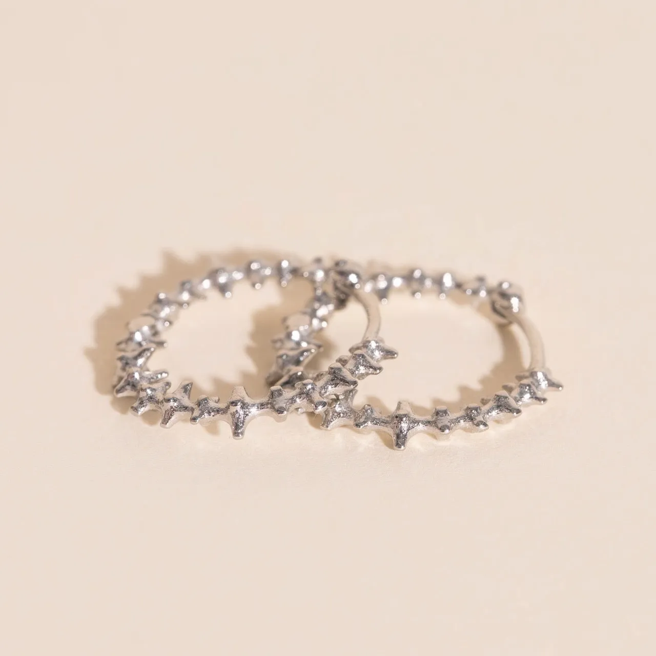 Spiky Huggie Hoop Earrings sold by Modcloth product image thumbnail 2