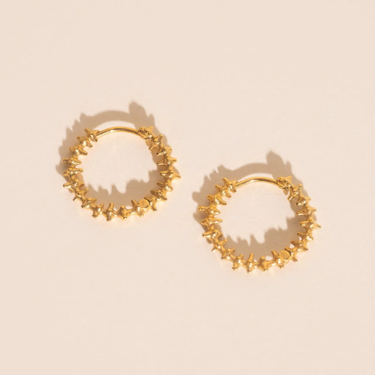 Spiky Huggie Hoop Earrings sold by Modcloth product image thumbnail 4