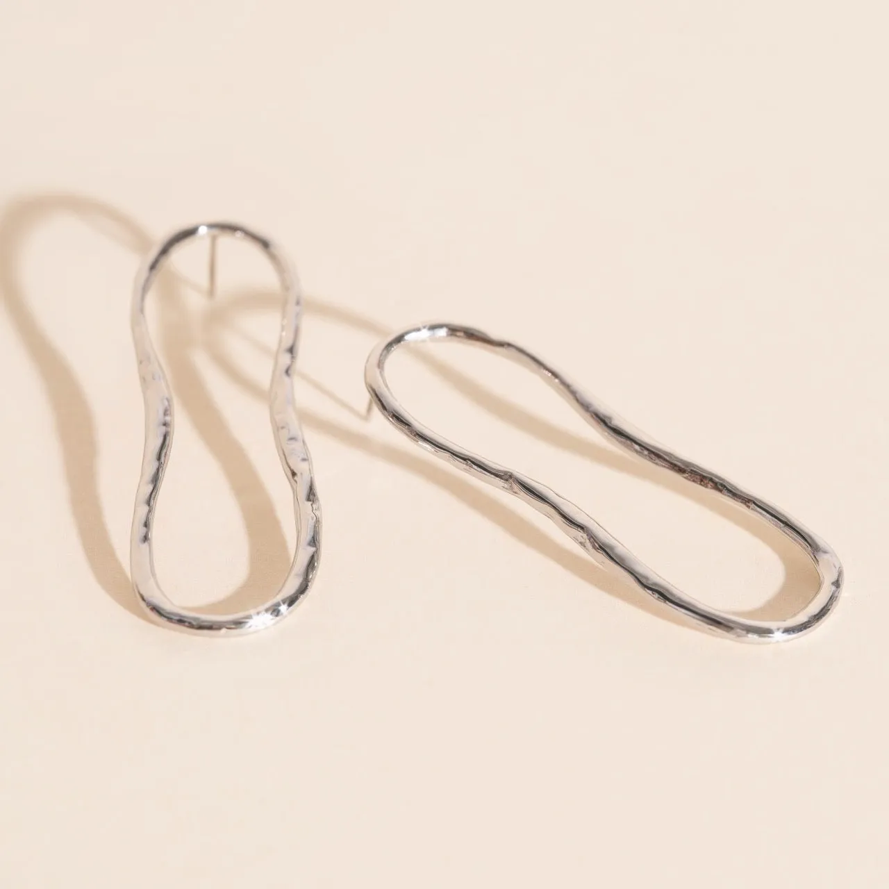 Hammered Oval Stud Earrings sold by Modcloth product image thumbnail 5