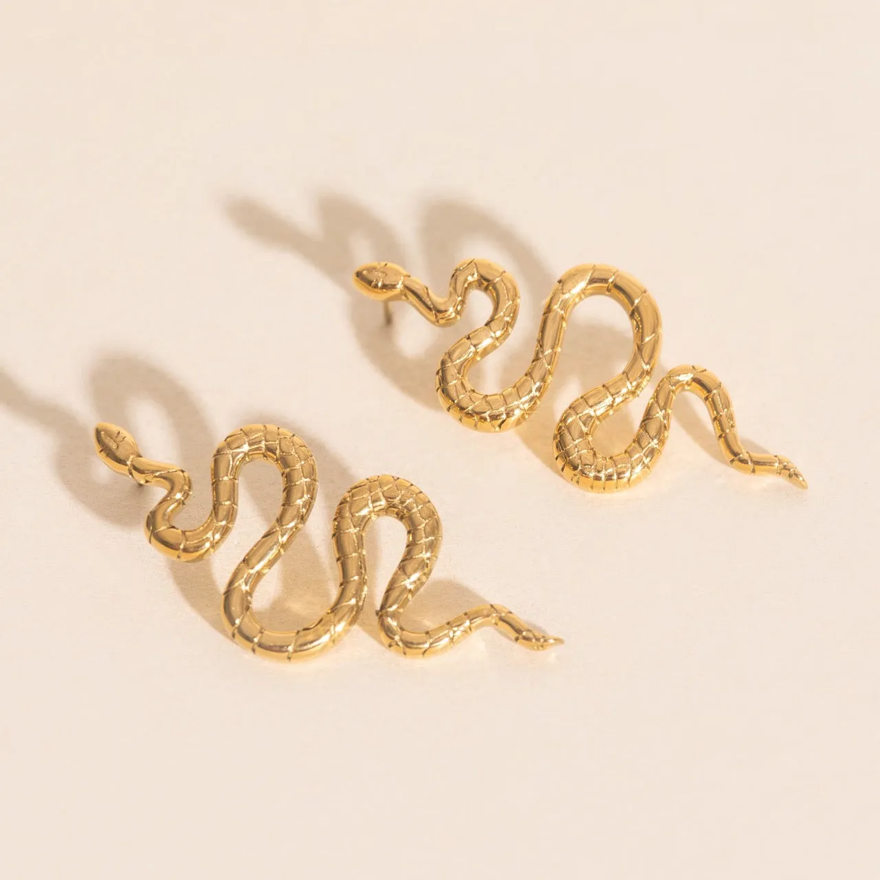 Jumbo Snake Stud Earrings sold by Modcloth product image thumbnail 4