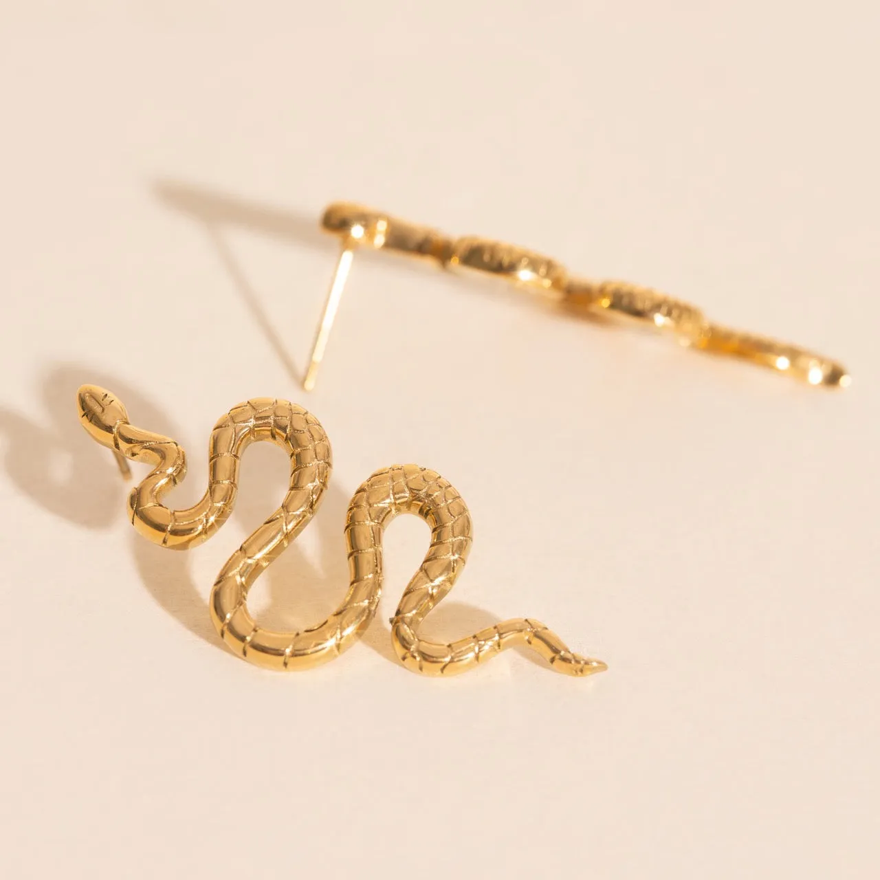Jumbo Snake Stud Earrings sold by Modcloth product image thumbnail 5