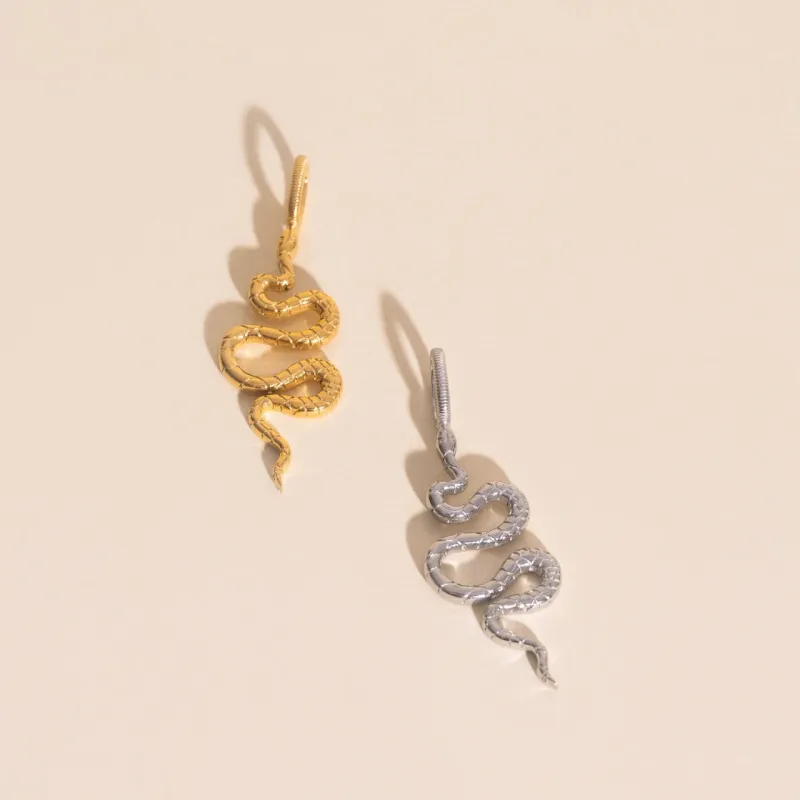 Snake Necklace Charm sold by Modcloth