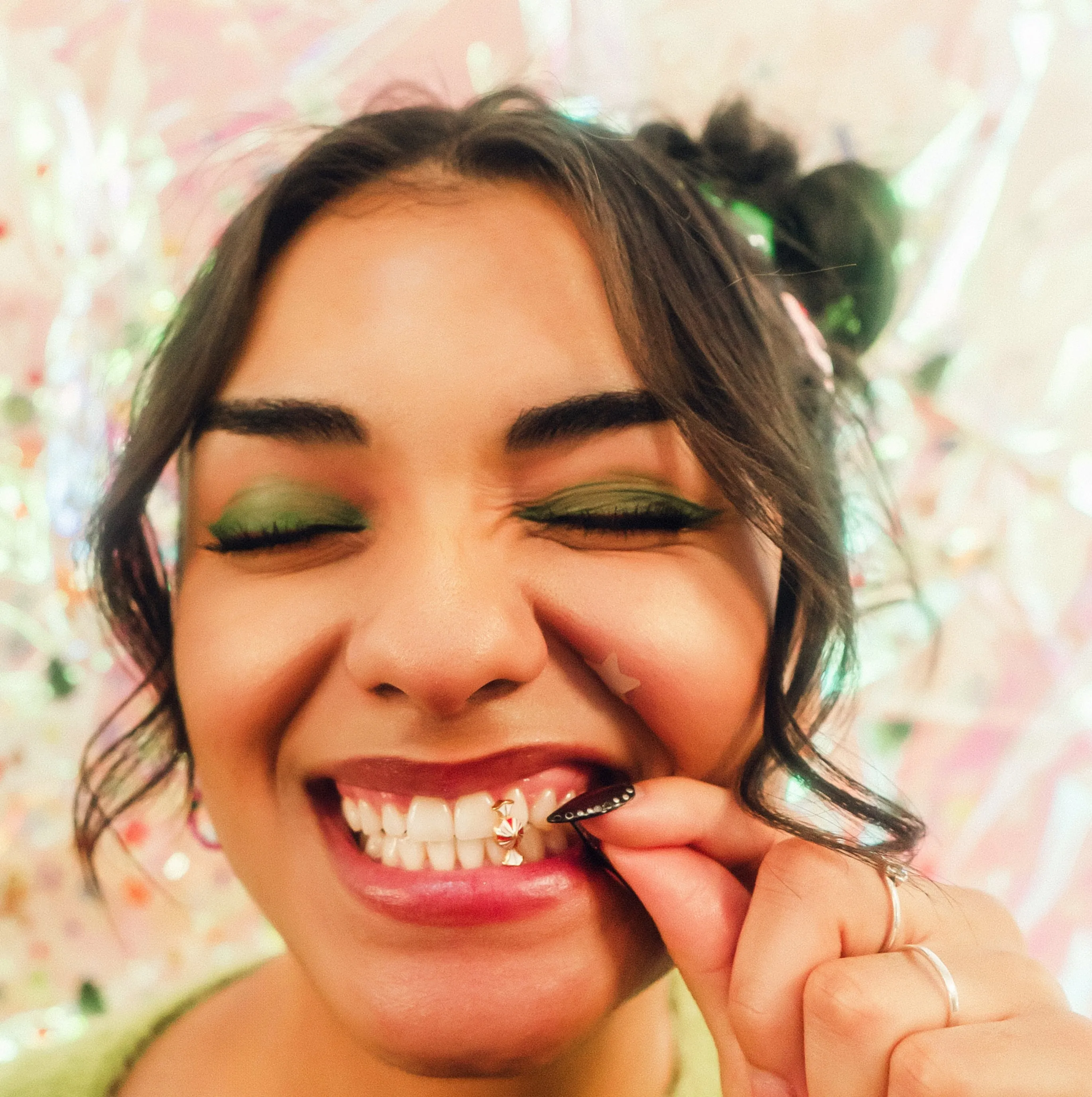 Peppermint Candy Stud Earrings sold by Modcloth product image thumbnail 3