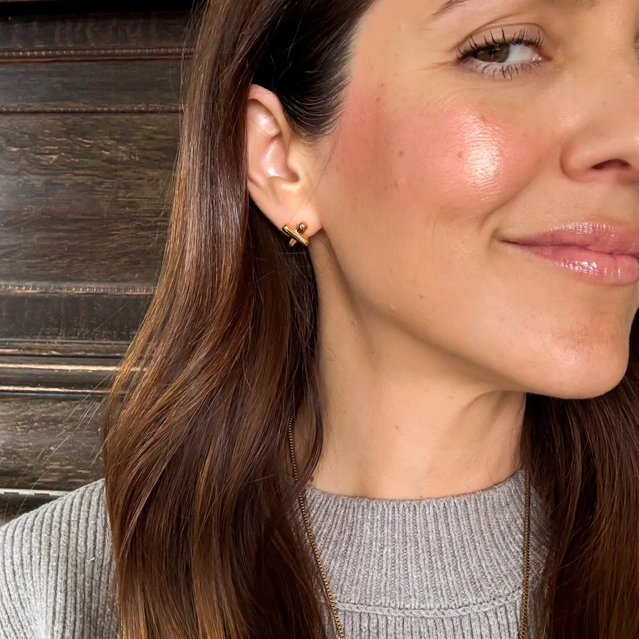 X Stud Earrings sold by Modcloth