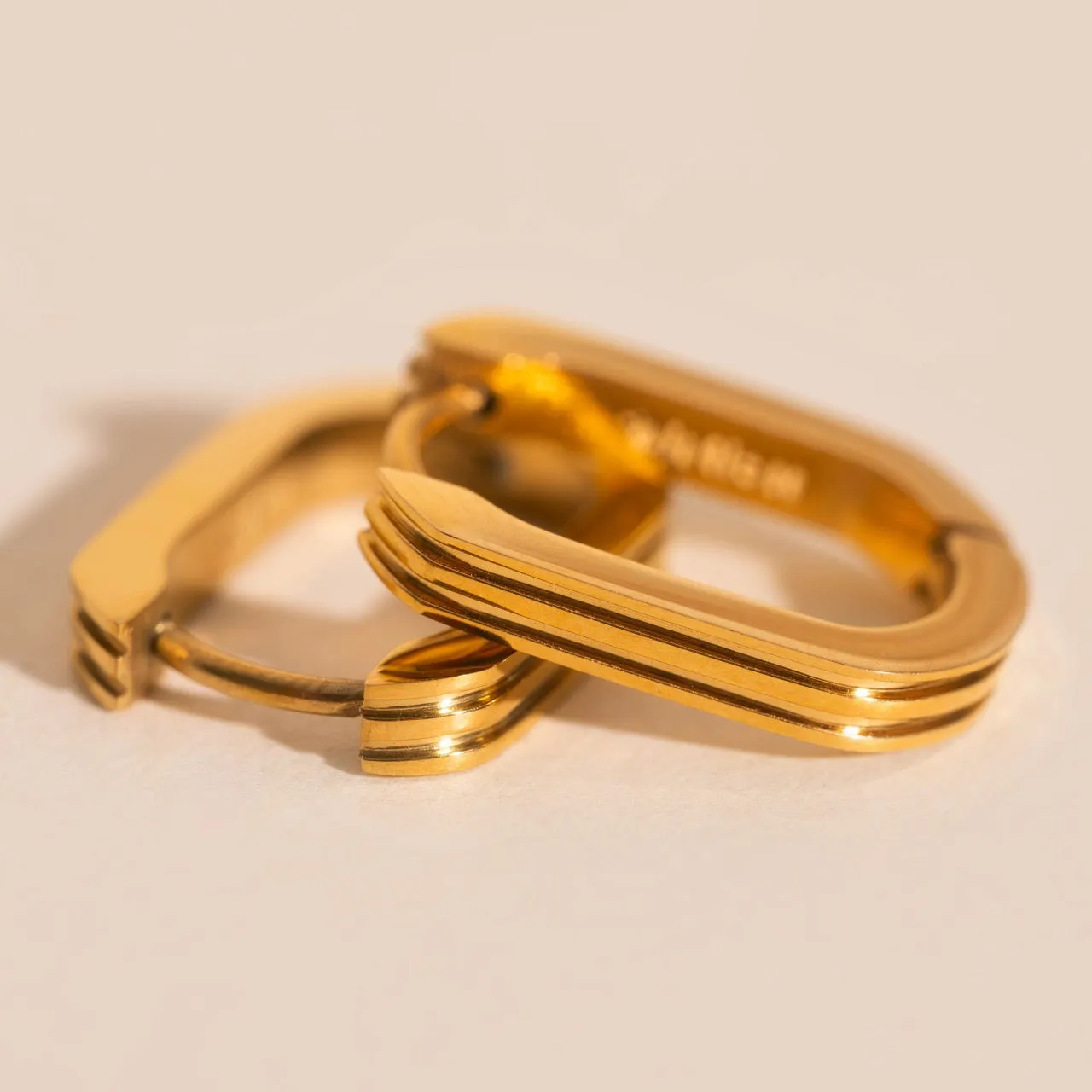 Oblong Line Huggie Hoop Earrings sold by Modcloth product image thumbnail 4