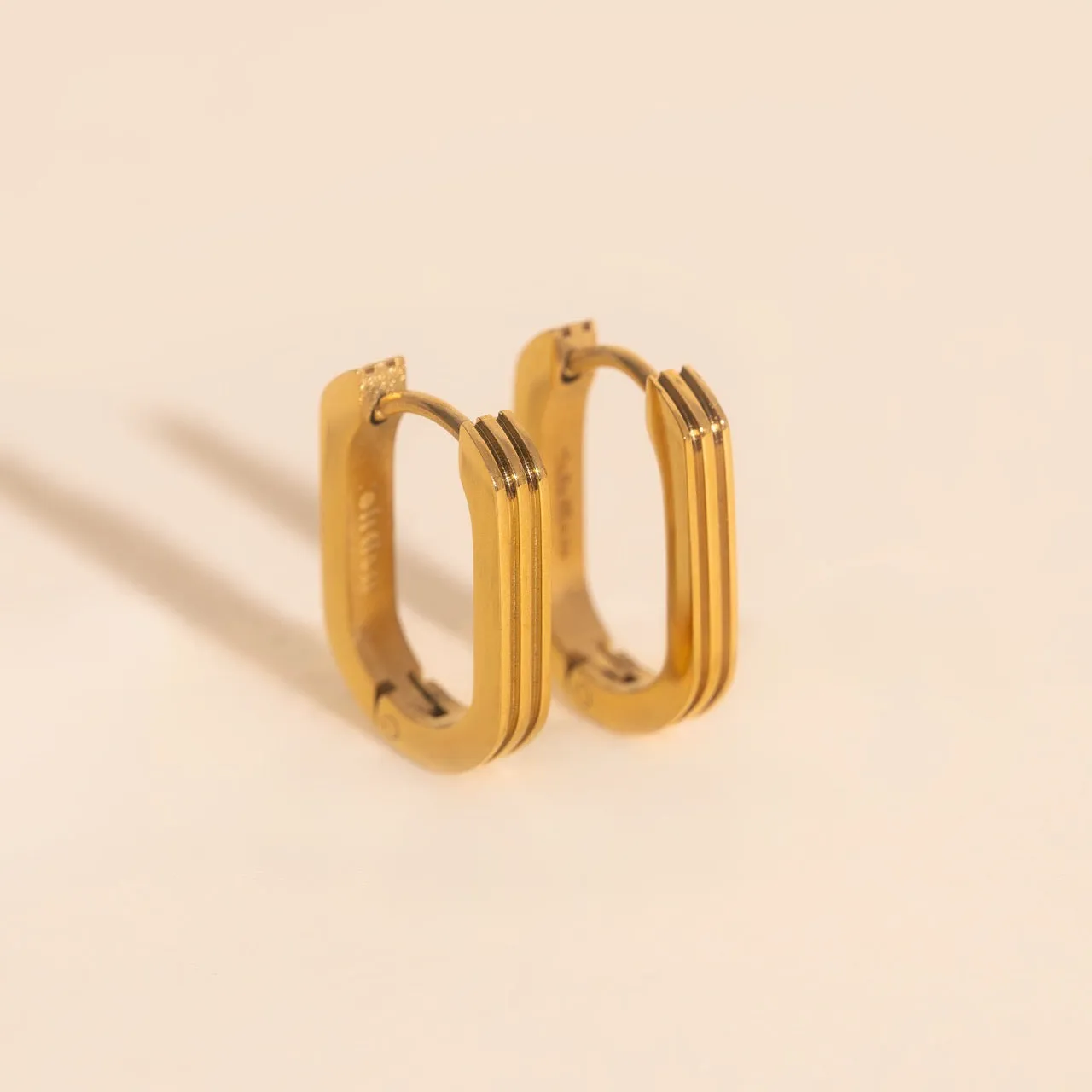 Oblong Line Huggie Hoop Earrings sold by Modcloth product image thumbnail 2