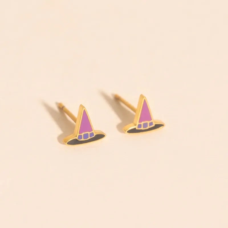 Witch Hat Stud Earrings sold by Modcloth