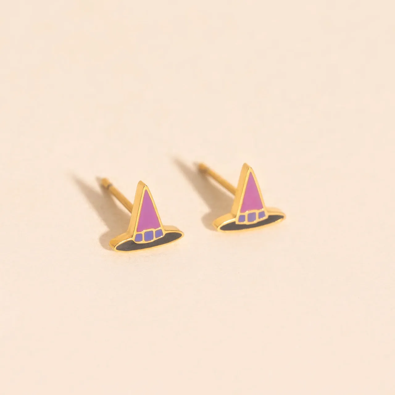 Witch Hat Stud Earrings sold by Modcloth