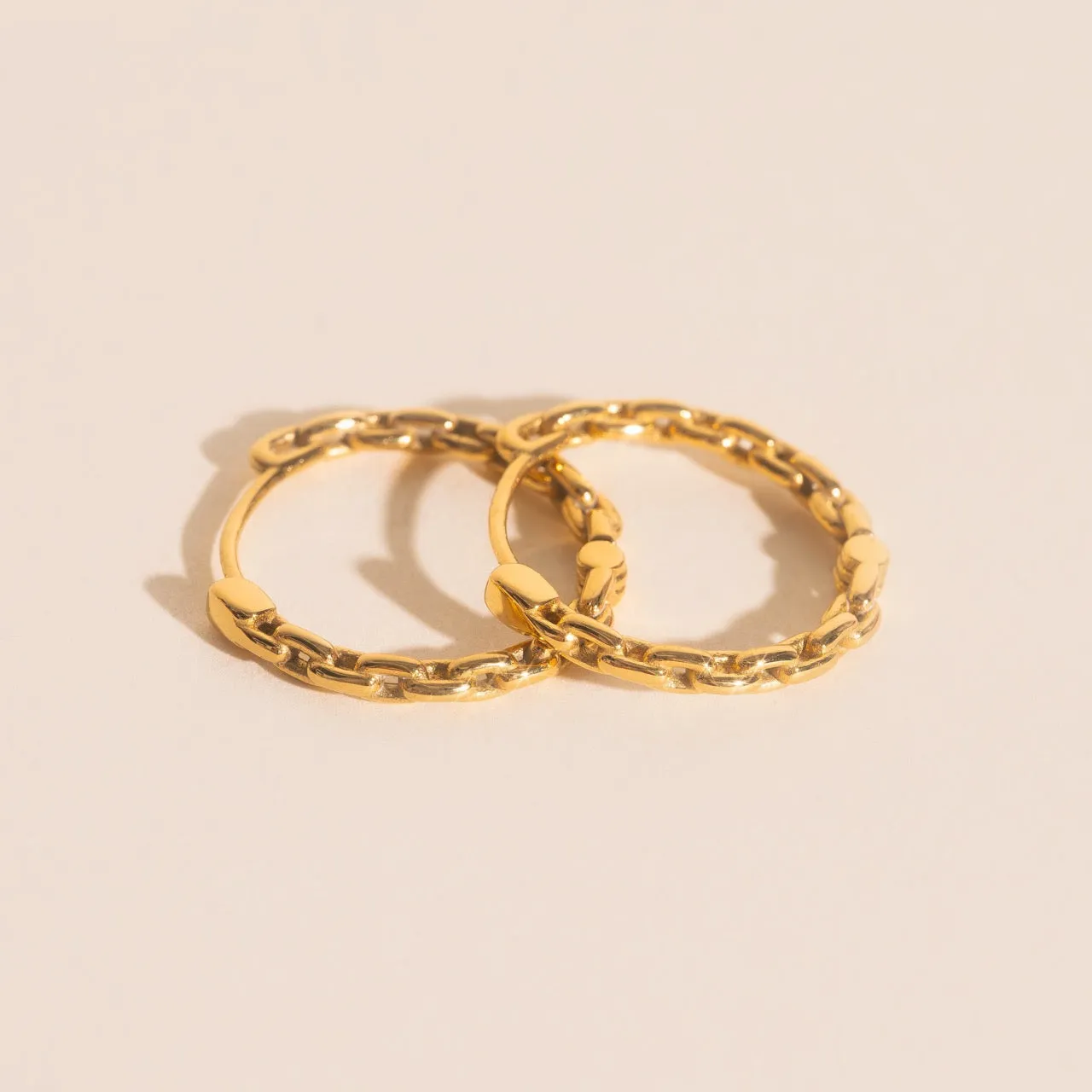 Chain Huggie Hoop Earrings sold by Modcloth