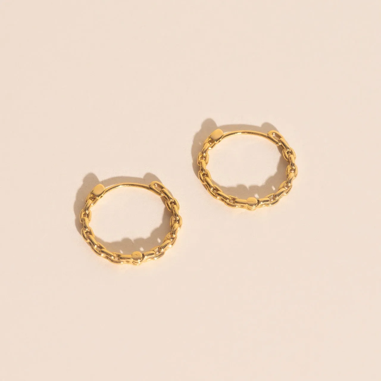 Chain Huggie Hoop Earrings sold by Modcloth product image thumbnail 2