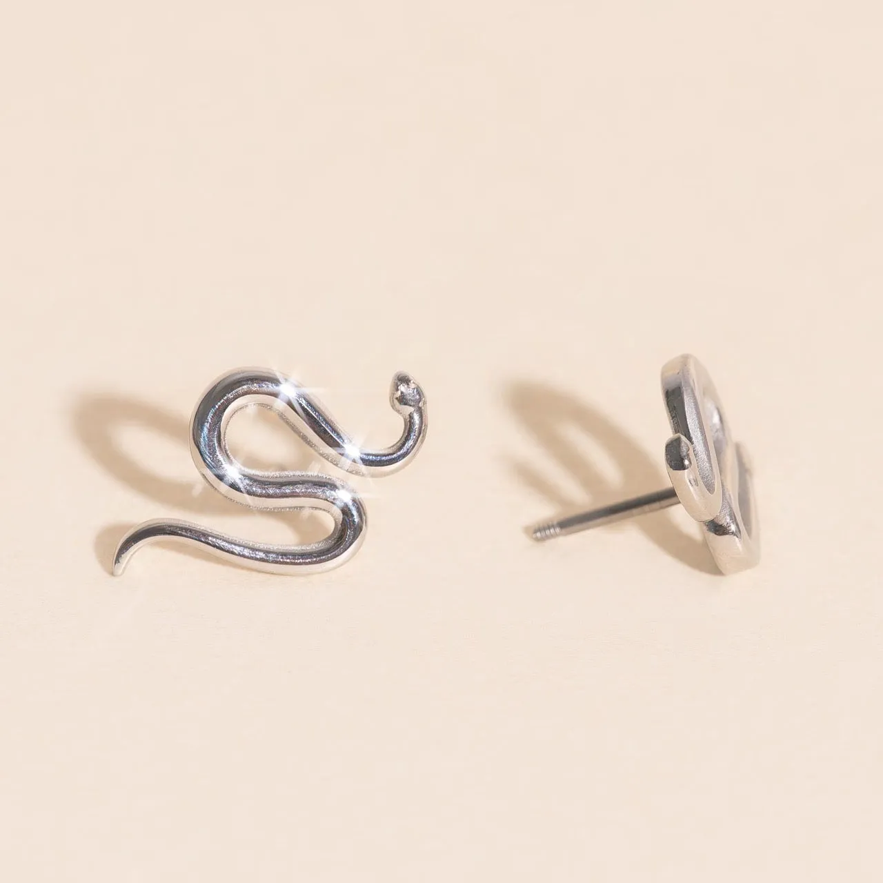 Snake Stud Earrings sold by Modcloth product image thumbnail 4