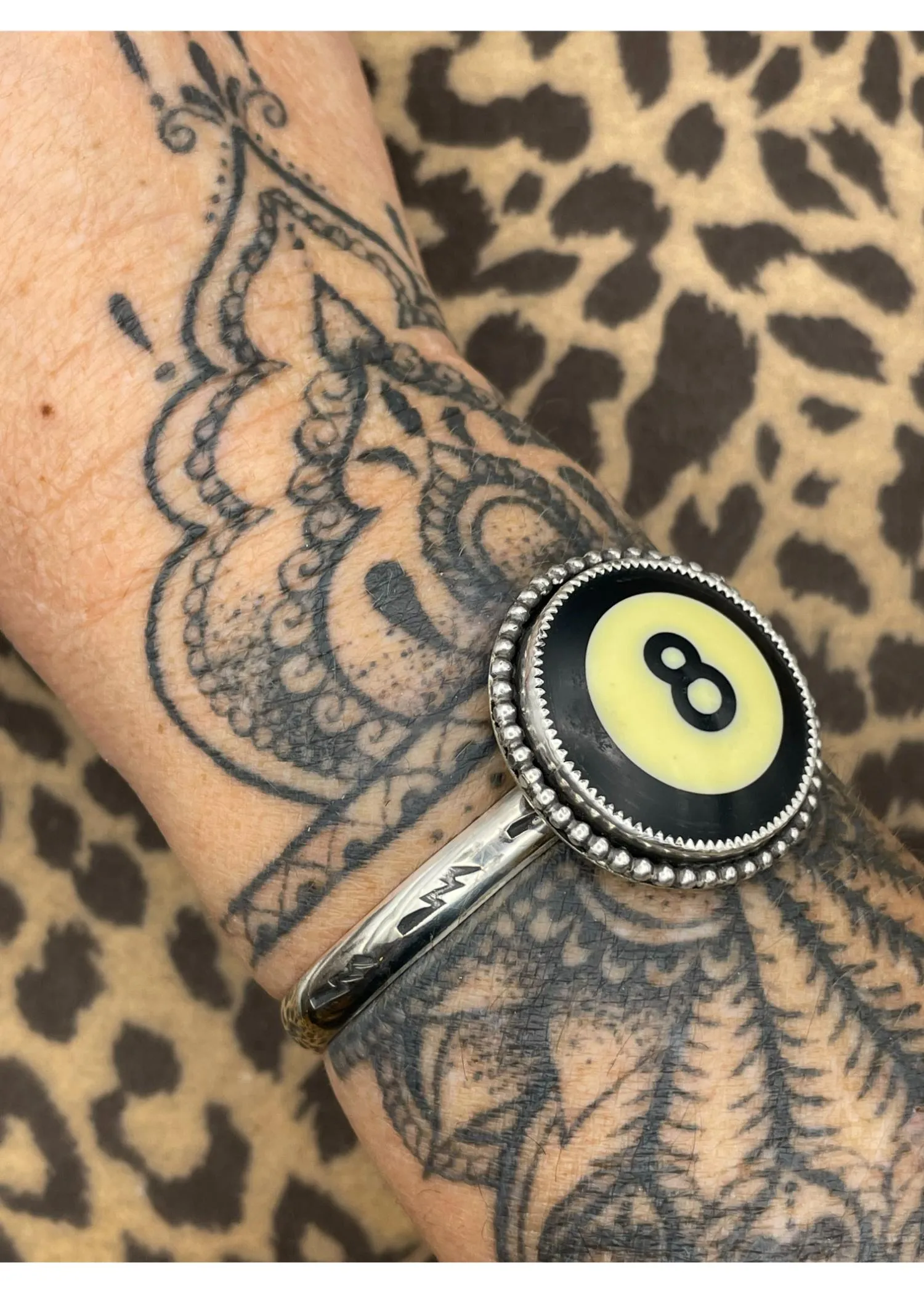 Billiard 8-Ball Cuff Bracelet Black sold by Modcloth product image thumbnail 4