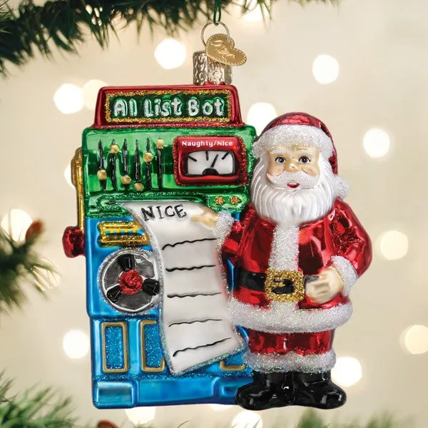 Santa's AI Bot Ornament sold by Modcloth